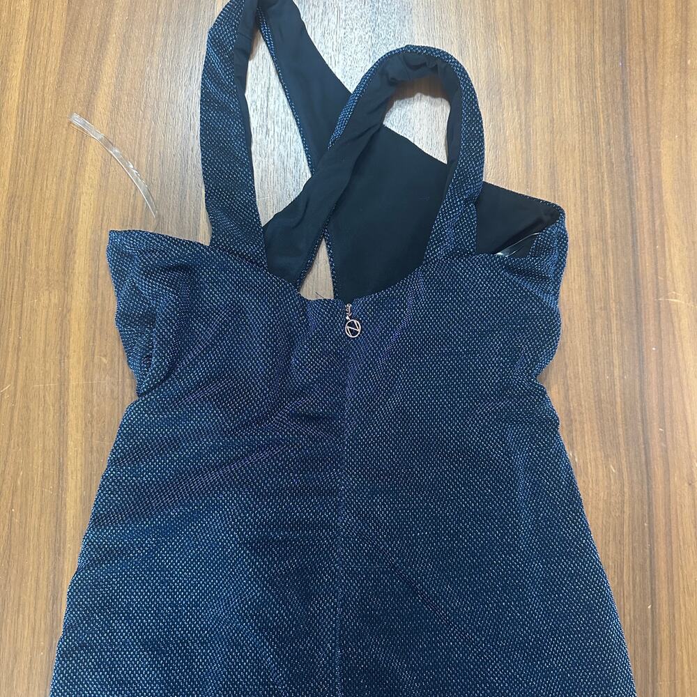 Nookie Navy Metallic Nova Gown, Revolve, New Year's, Holiday, Prom, Large NWT - Picture 10 of 11